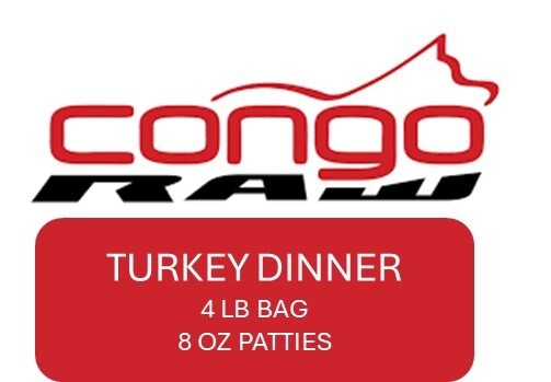Congo Turkey Dinner 4lb (8 x 0.5lb Patties)
