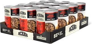 ACANA Premium Chunks Dog Food - Beef Recipe in Bone Broth 12 x 363g Case