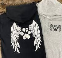 Angel Wings Hoodie - Black