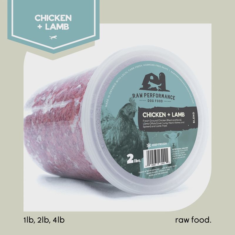 RAW PERFORMANCE - Chicken &amp; Lamb (4lbs)