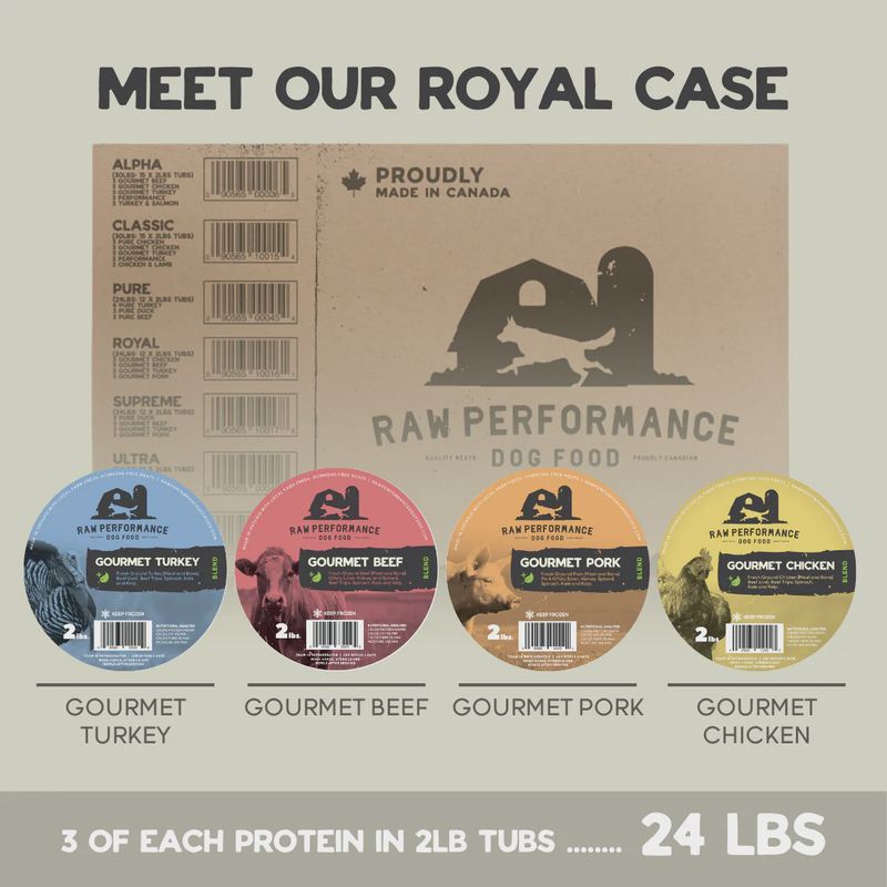 RAW PERFORMANCE - The Royal (24lbs: 12 x 2lb tubs)