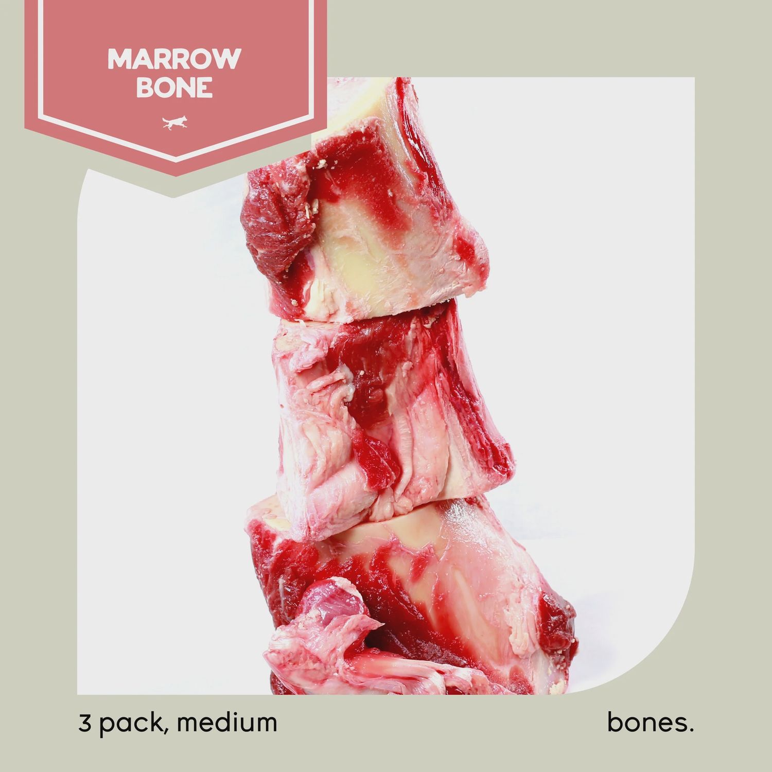 RAW PERFORMANCE - Marrow Bones - 3pk