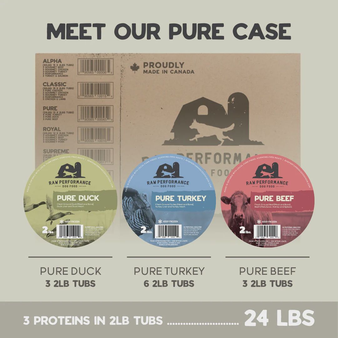 RAW PERFORMANCE - Pure Pack (24lbs: 12 x 2lb)