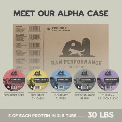 RAW PERFORMANCE - The Alpha Pack (30lbs: 15 x 2lb tubs)