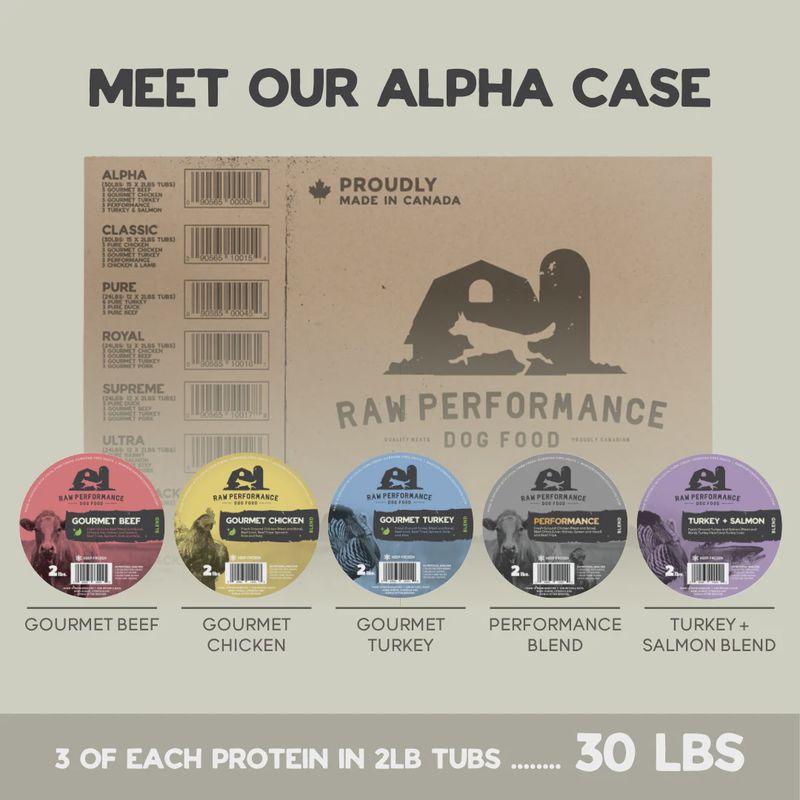 RAW PERFORMANCE - The Alpha Pack (30lbs: 15 x 2lb tubs)