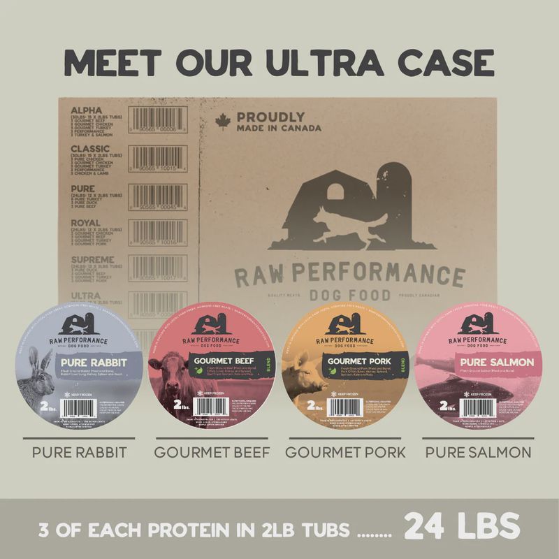 RAW PERFORMANCE - Ultra Pack (24lbs: 12 x 2lb tubs)