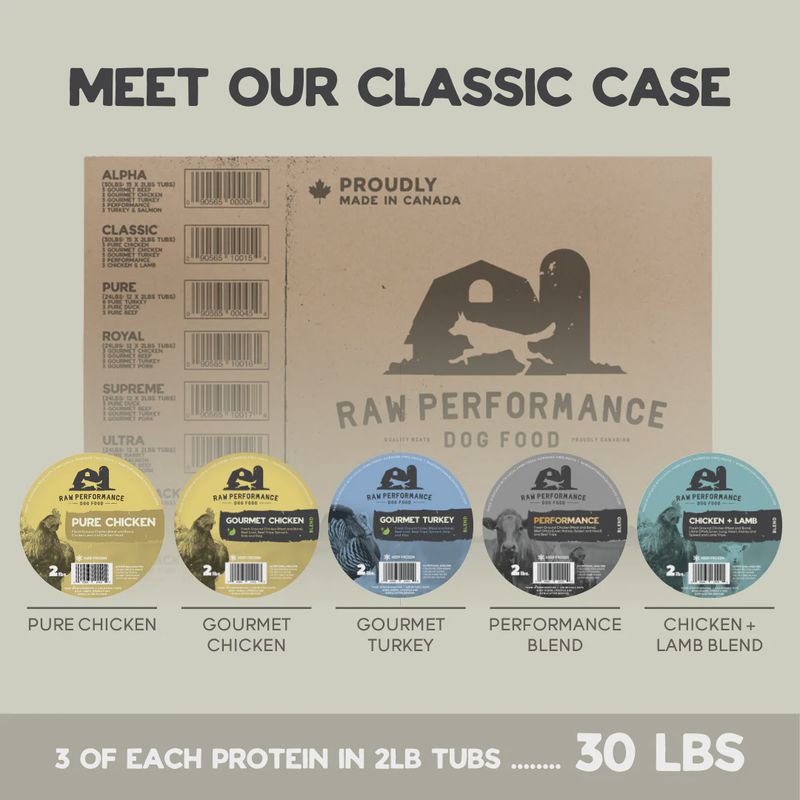 RAW PERFORMANCE - The Classic Pack (30lbs: 15 x 2lb tubs)