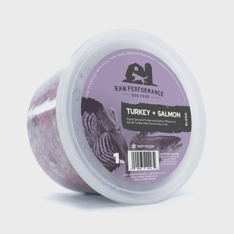 RAW PERFORMANCE - Turkey + Salmon Blend (1lb)