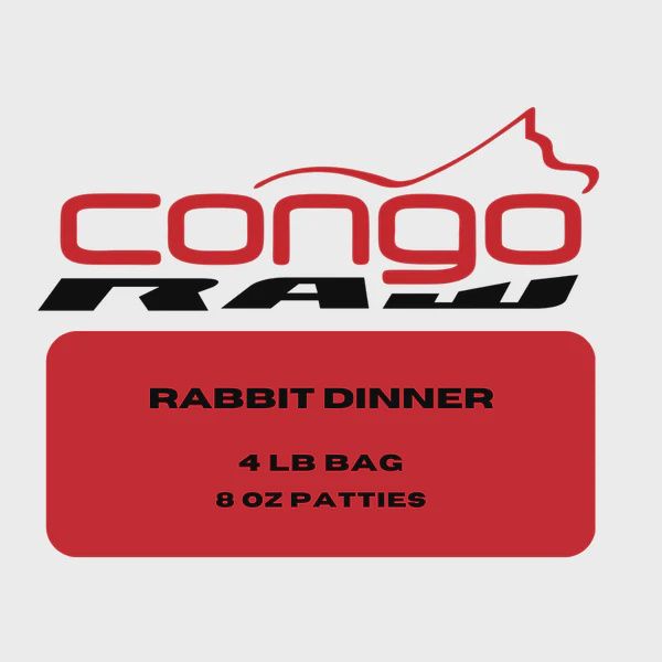 Congo Rabbit Dinner 4lb (8 x 0.5lb Patties)
