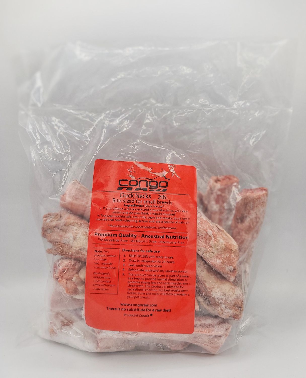 Congo Duck Neck Bite Size (2lb bag)
