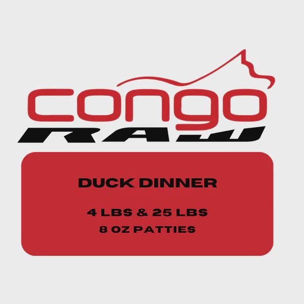 Congo Duck Dinner  4lb (8 x 0.5lb Patties)