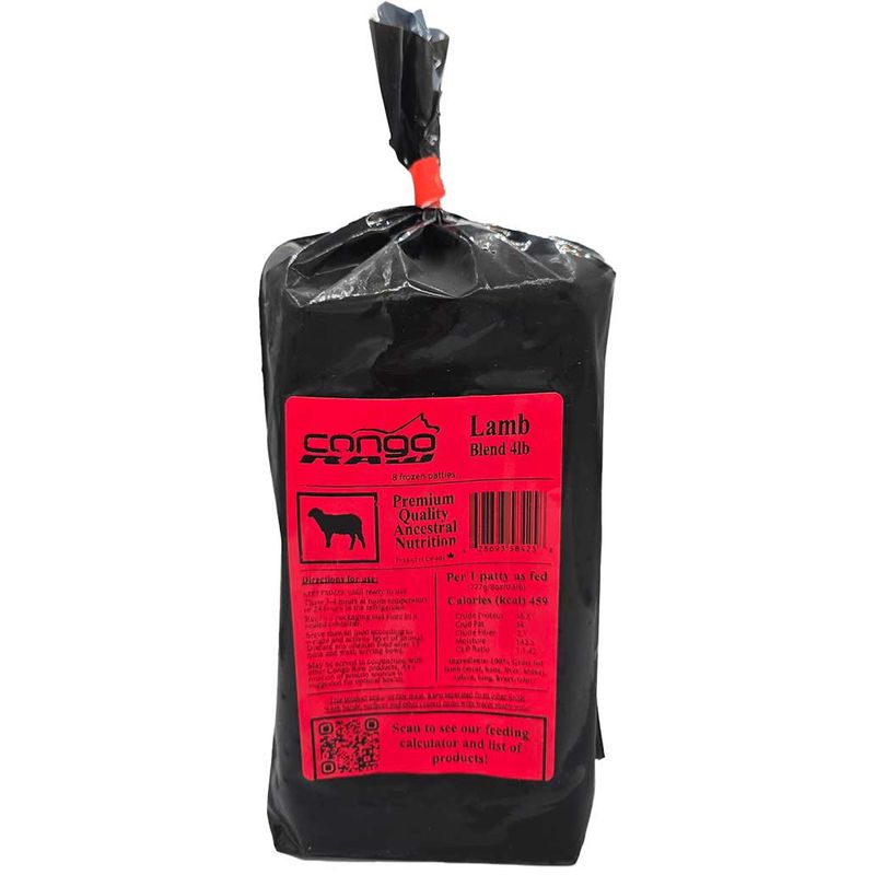 Congo Lamb Blend  4lb (8 x 0.5lb Patties)