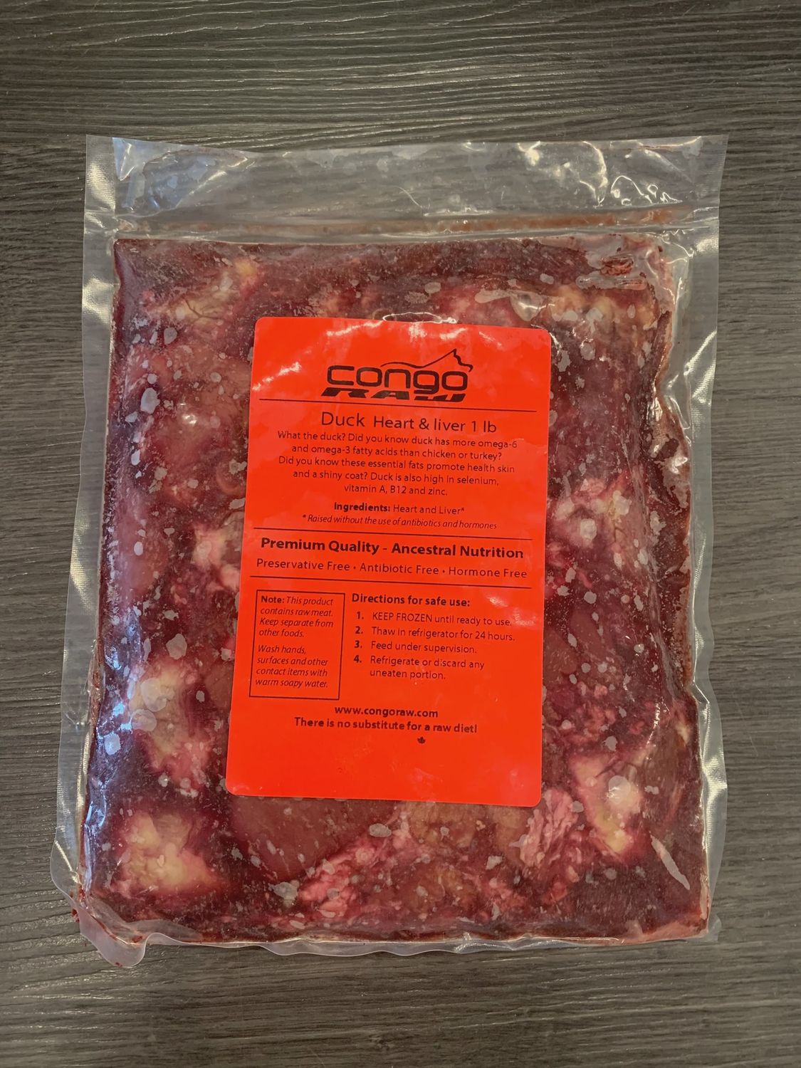 Congo Natural Duck Heart &amp; Liver