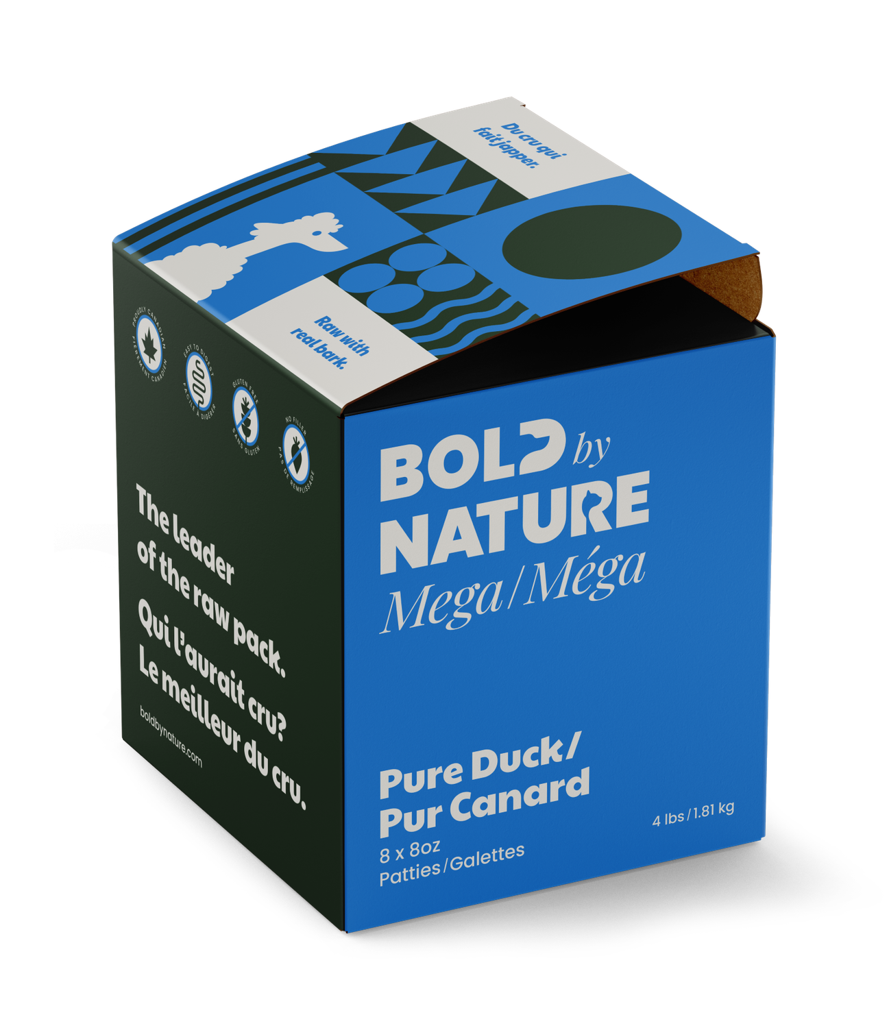 Bold by Nature Mega Pure Duck 4lb Box