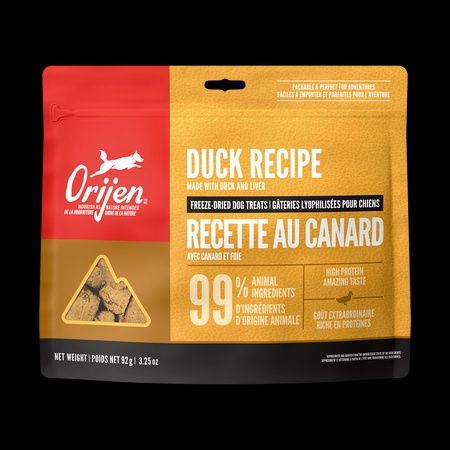 ORIJEN Free-Run Duck Freeze-Dried Dog Treats - 92g