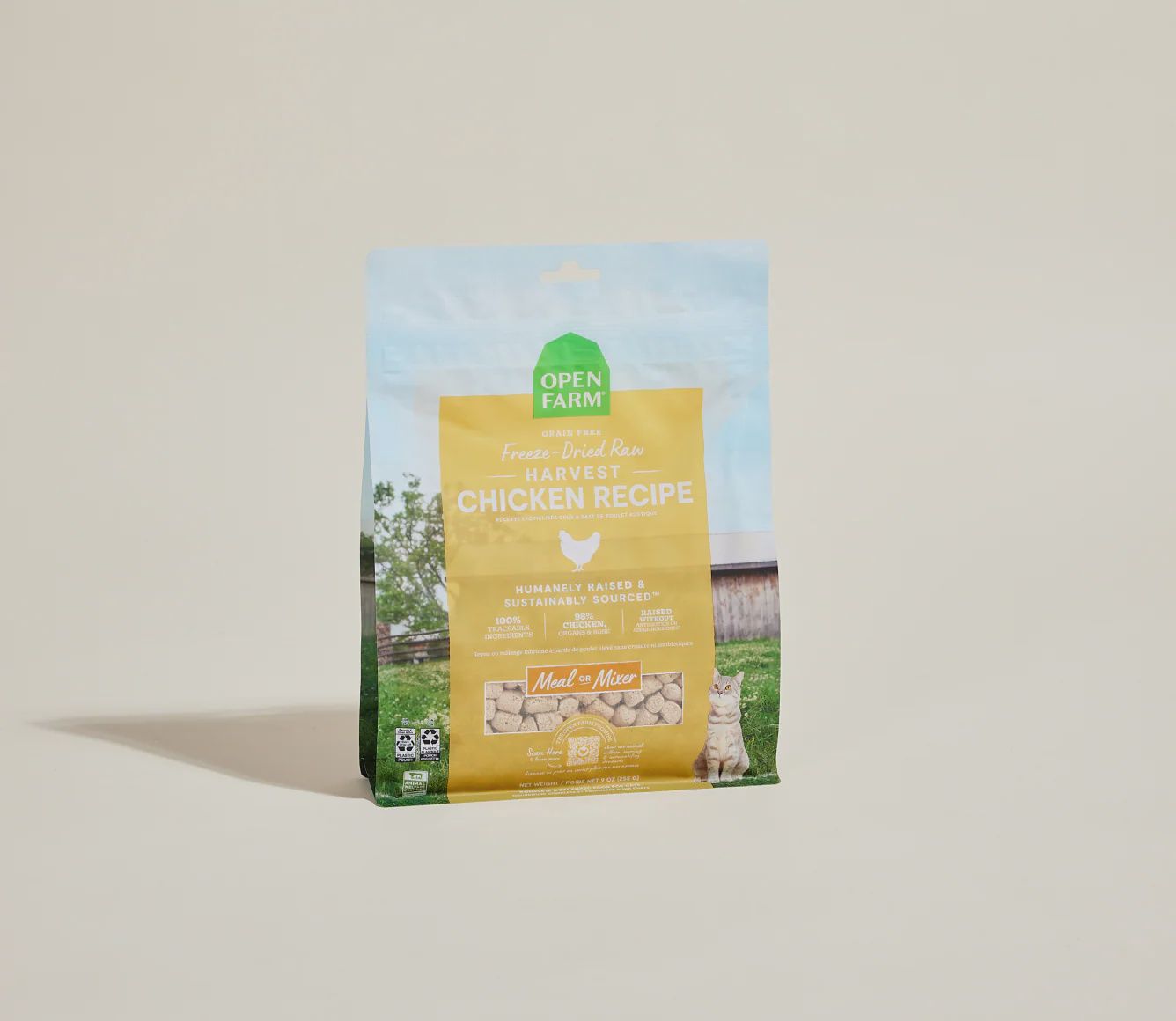 OPEN FARM Freeze Dried Harvest Chicken Raw Morsels 3.5oz