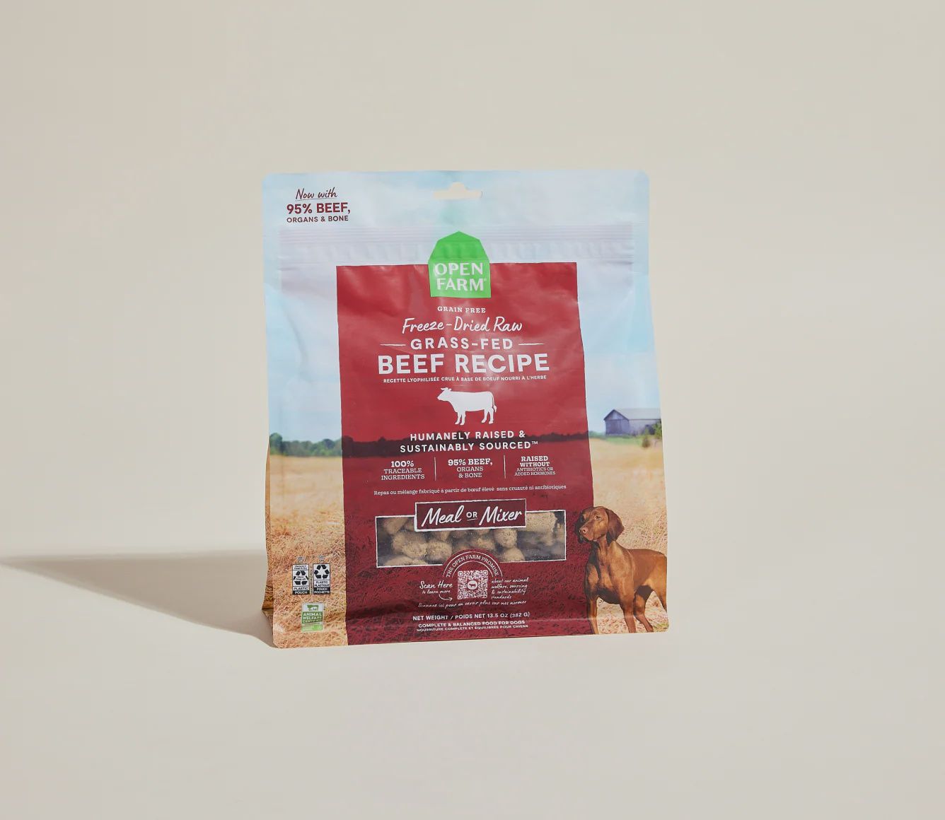 OPEN FARM Freeze Dried Grass Fed Beef Morsels 13.5oz