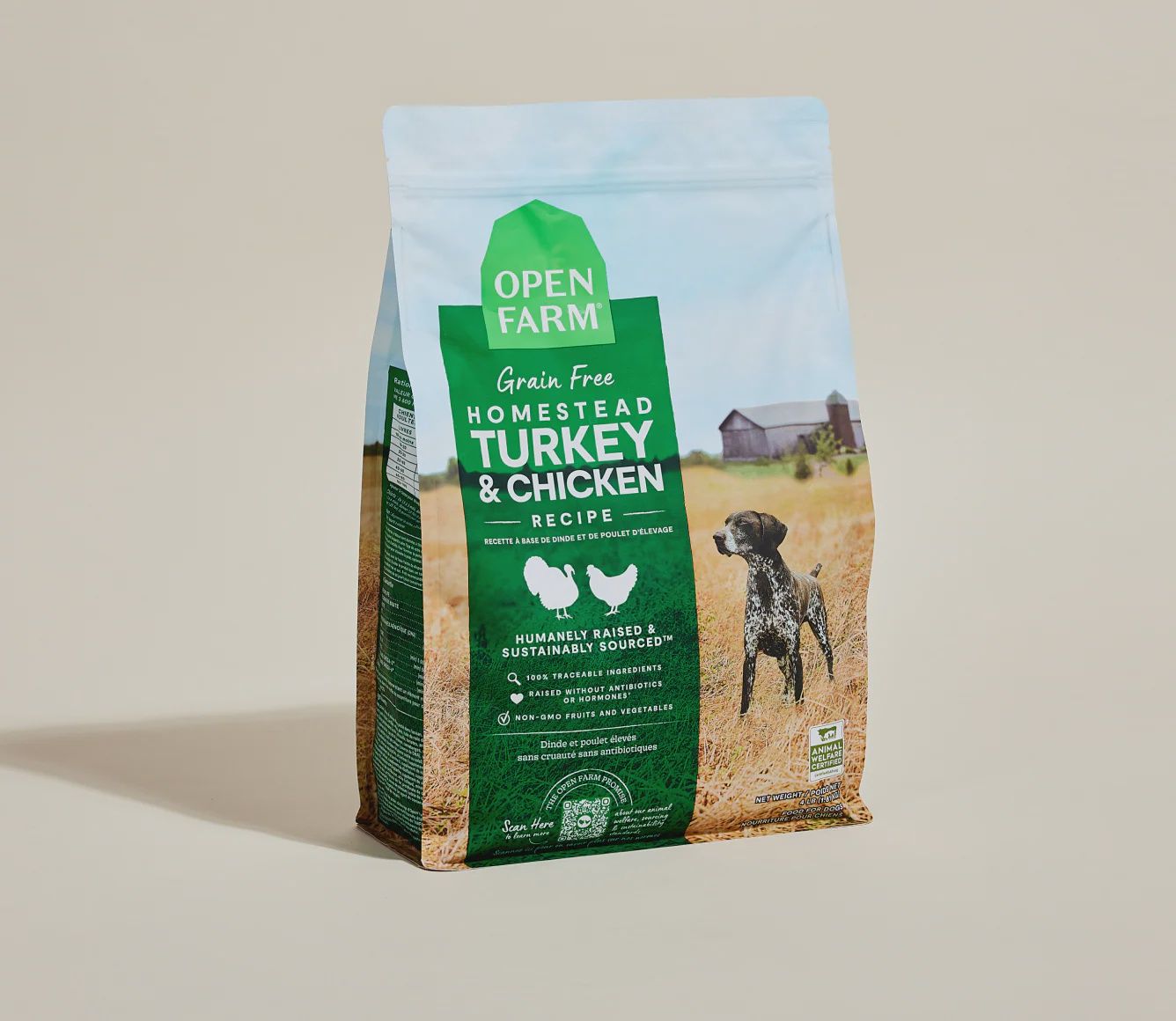 OPEN FARM Grain Free Homestead Turkey &amp; Chicken Recipe 22lb