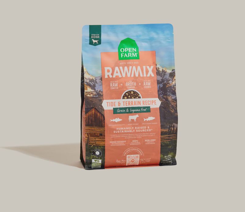 OPEN FARM Grain Free Rawmix Tide &amp; Terrain Recipe 20lb