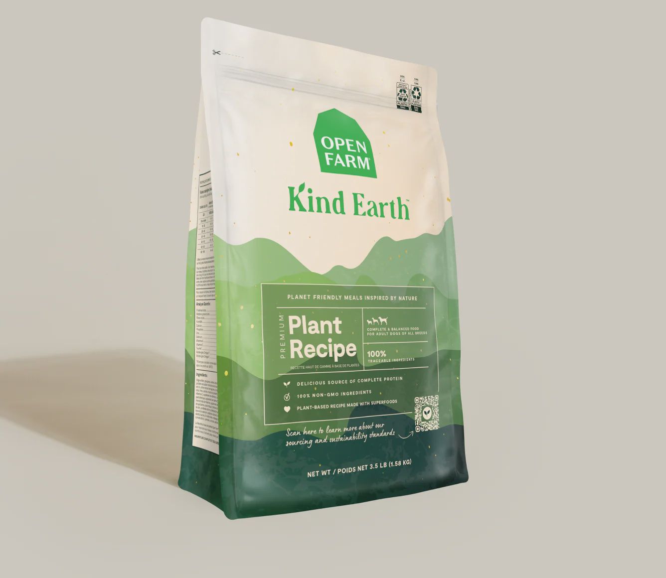 OPEN FARM Kind Earth Plant Based Recipe 3.5lb