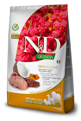FARMINA Quinoa Quail Skin &amp; Coat Adult Dog 2.5kg