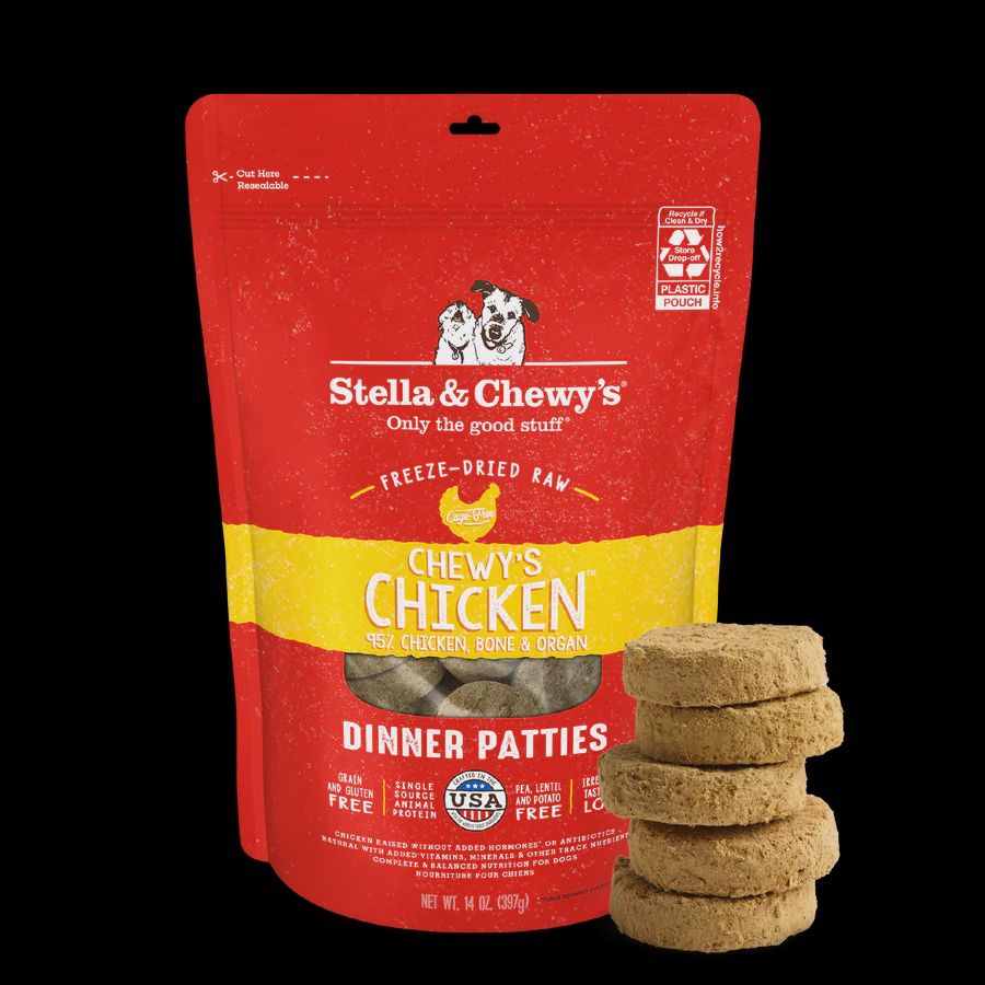 Stella &amp; Chewy&#39;s Freeze-Dried Dinner Patties - Chicken Recipe 397g