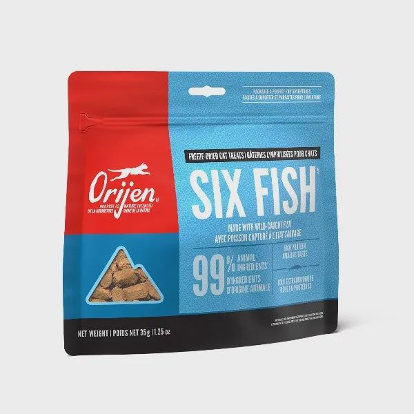 ORIJEN Six Fish Freeze-Dried Cat Treats - 35g