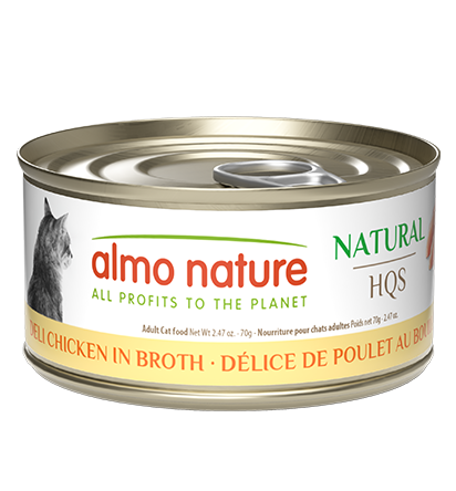 Almo Natural HSQ Natural Cat Food Deli Chicken in Broth 70g Individual