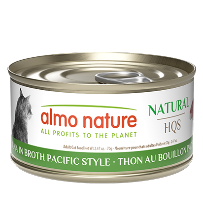 Almo Natural HQS Natural Cat Food Tuna in Broth Pacific Style 70g Individual