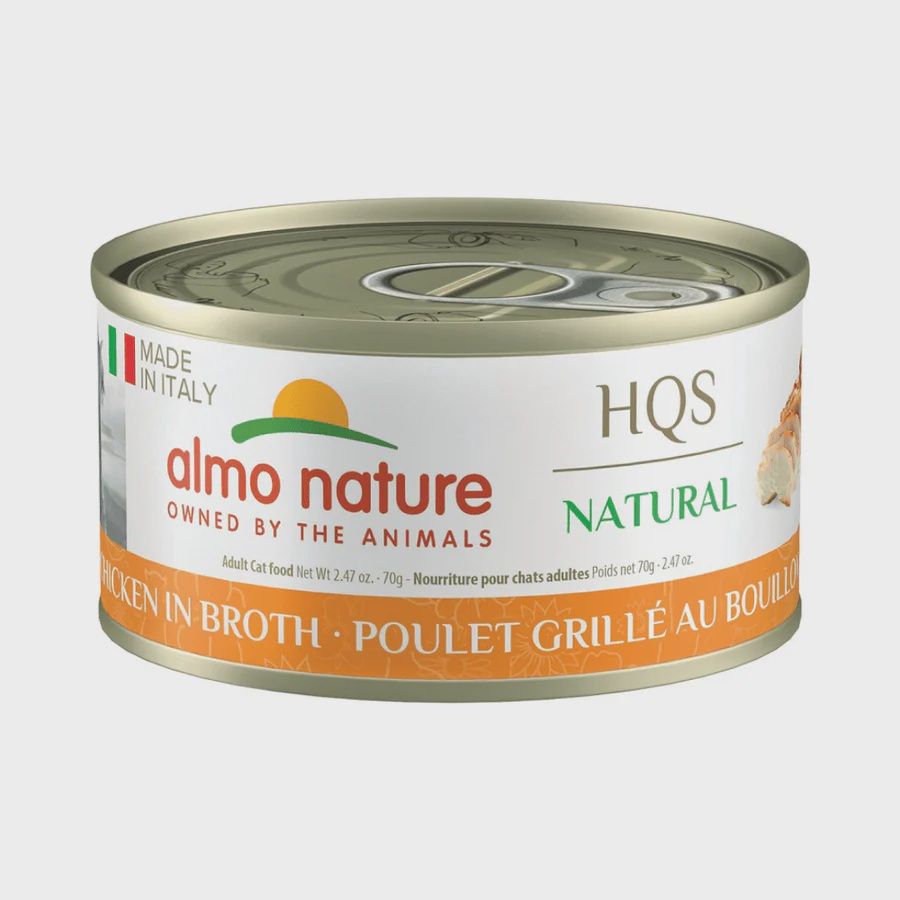 Almo Natural HSQ Natural Cat Food Grilled Chicken in Broth 70g Individual