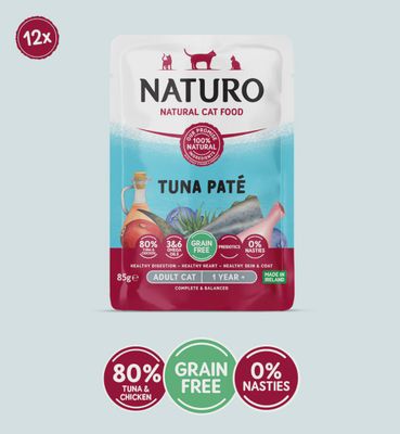 Naturo Feline GF Tuna Pate Pouch Cat 85g Individual