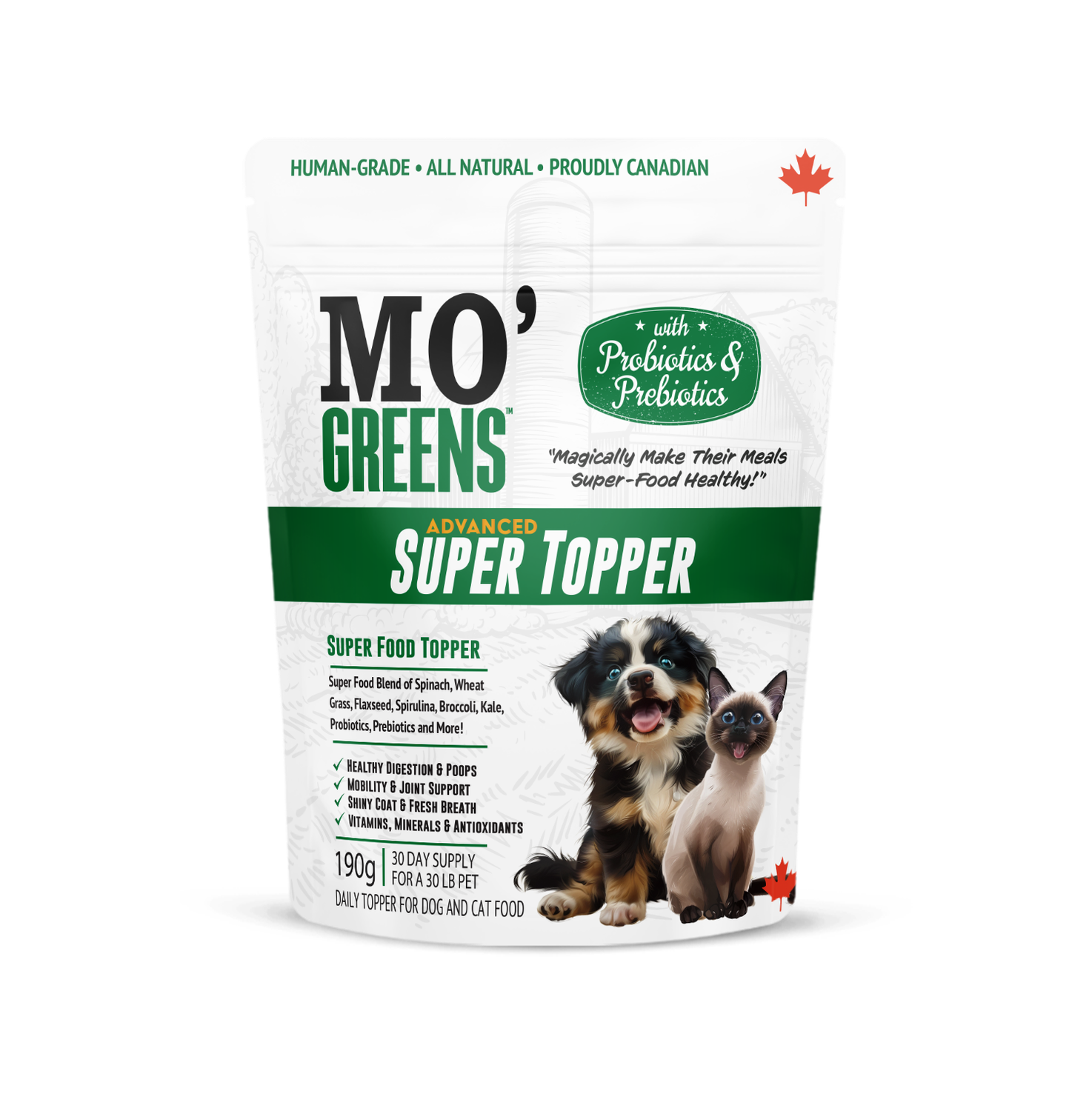 Mo&#39; Greens Advanced Super Greens Topper 190g