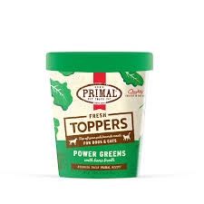 Primal Frozen Power Greens Fresh Topper cat/dog 16oz