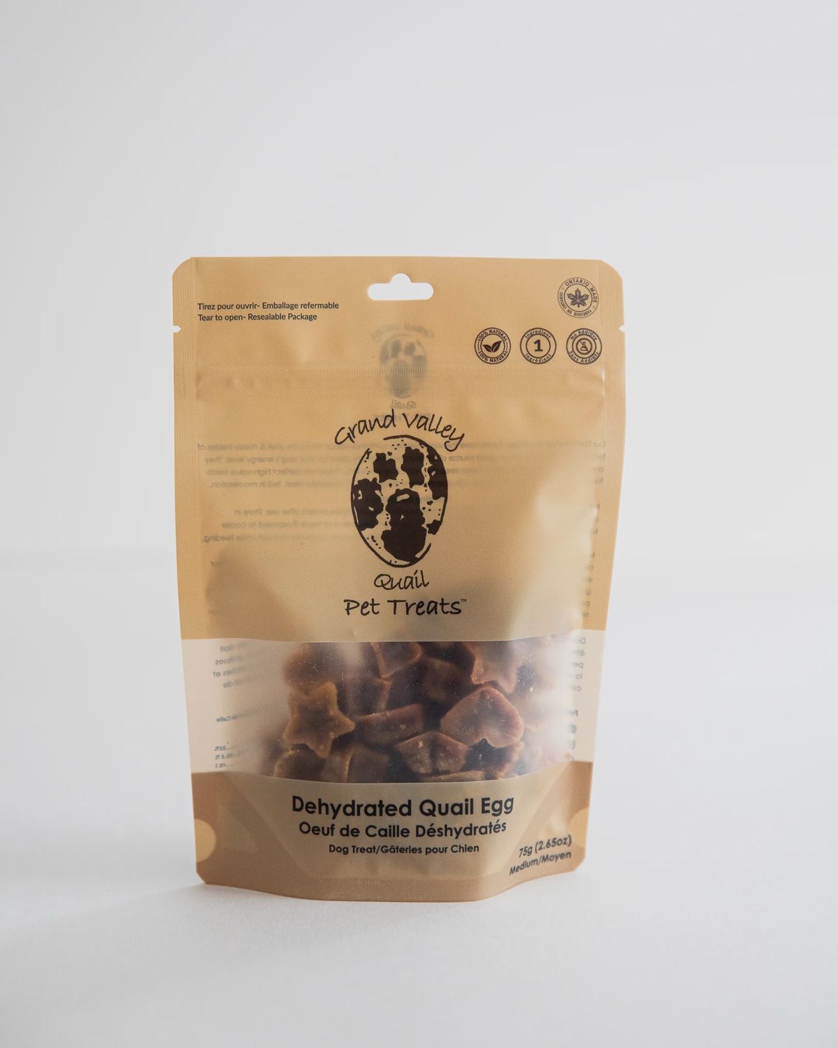 Grand Valley Dehydrated Quail Egg Treats Medium 75g