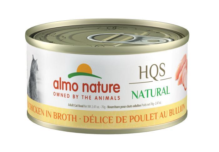 Almo Natural HSQ Natural Cat Food Deli Chicken in Broth 70g Individual