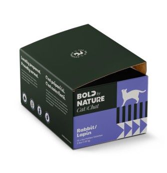 BOLD BY NATURE Raw Rabbit For Cats 3lb