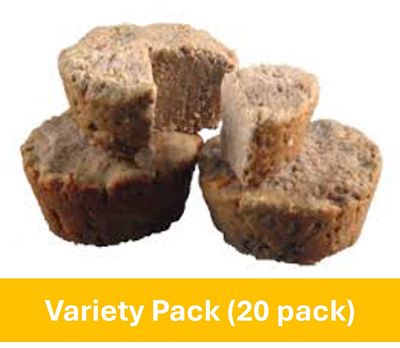 Canine Life Muffins - 20 pack - Beef, Chicken, Turkey Variety Pack