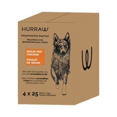 Hurraw Grain-Fed Chicken Dehydrated Raw Food, Size: 10kg Case
