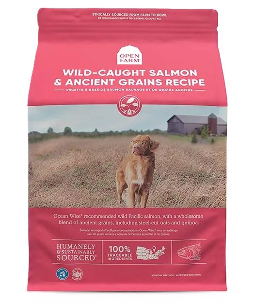 OPEN FARM Ancient Grains Wild Caught Salmon Recipe 22lb