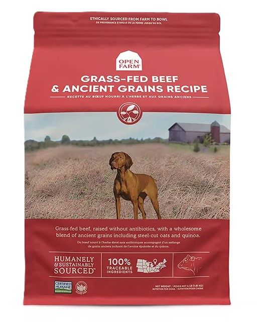 OPEN FARM Ancient Grains Grass-Fed Beef 22lb