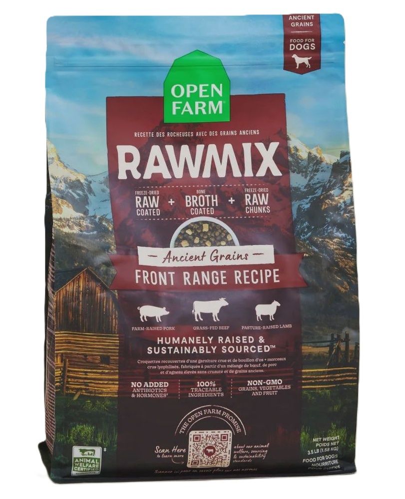 OPEN FARM Ancient Grains Rawmix Front Range Recipe 3.5lb