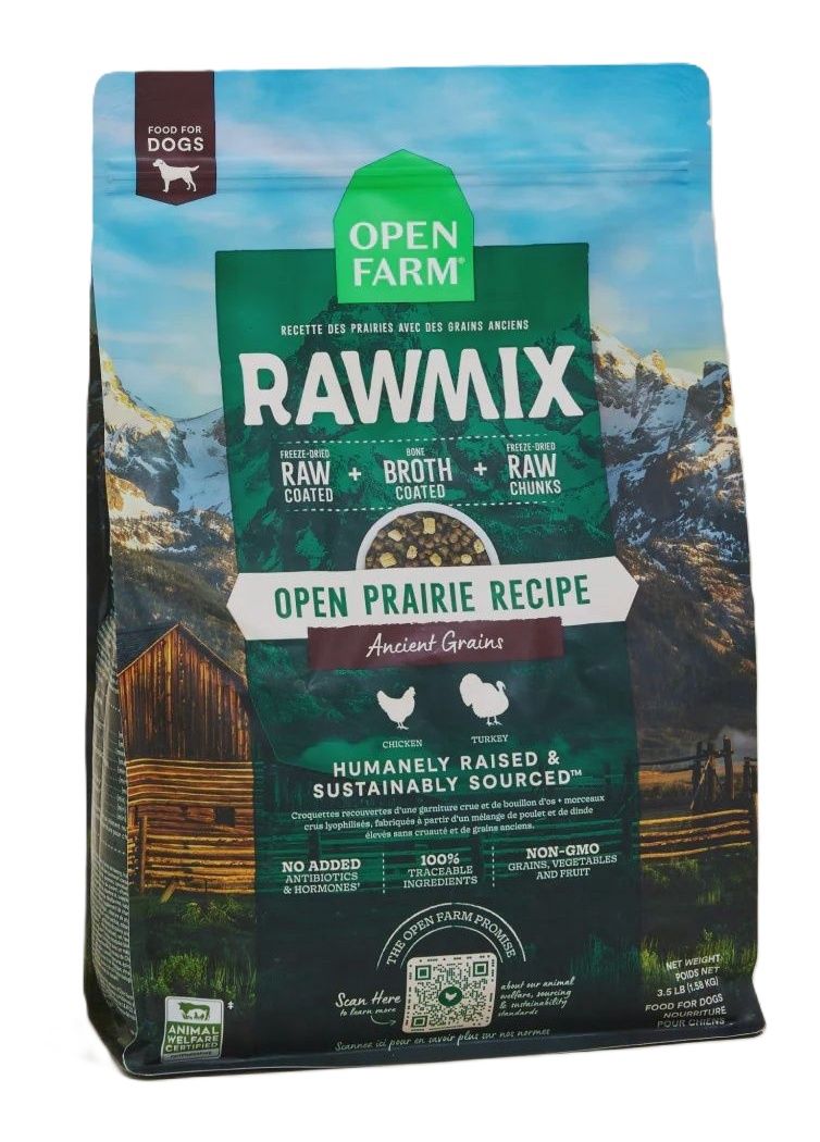 OPEN FARM Ancient Grains Rawmix Open Prairie Recipe 3.5lb
