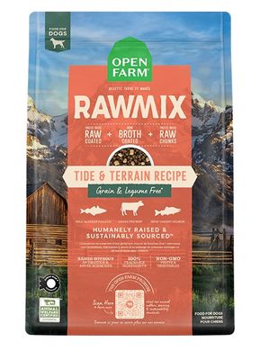 OPEN FARM Grain Free Rawmix Tide &amp; Terrain Recipe 20lb