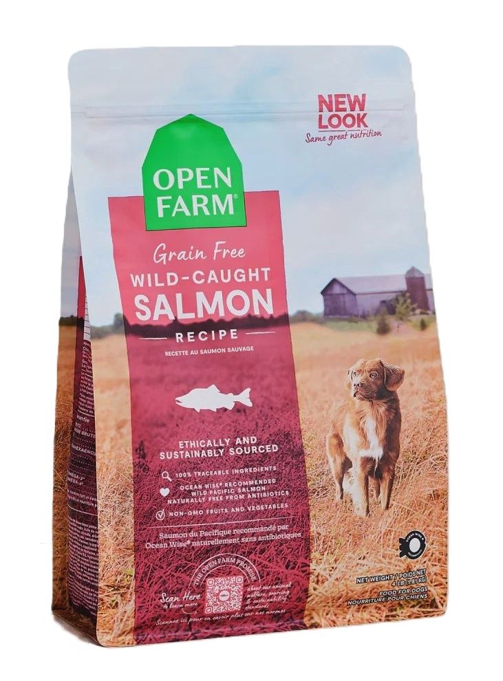 OPEN FARM Grain Free Wild Caught Salmon Recipe 4lb