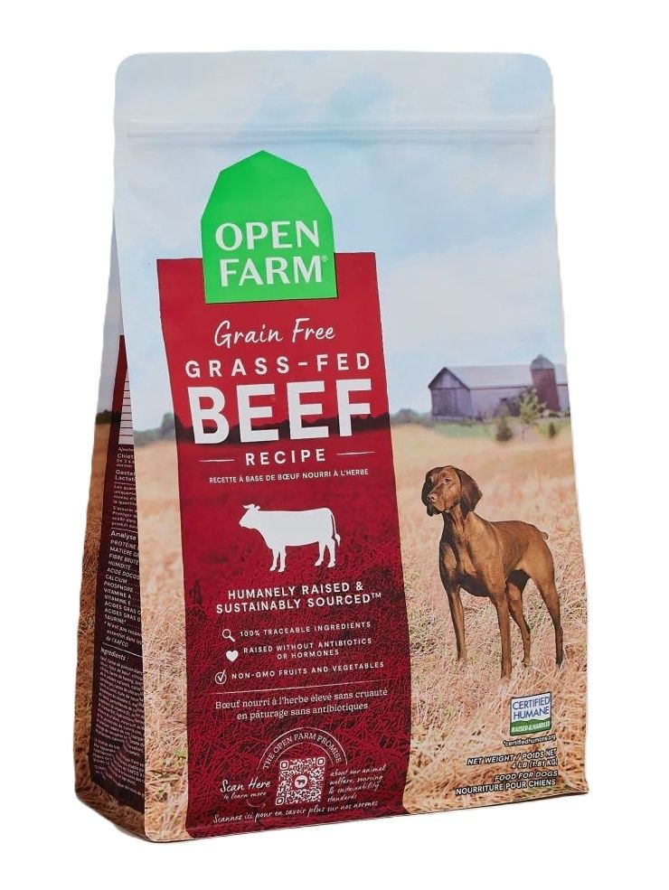 OPEN FARM Grain Free Grass Fed Beef Recipe 4lb
