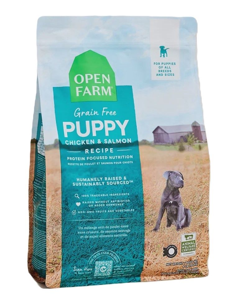 OPEN FARM Grain Free Puppy Chicken &amp; Salmon Recipe 4lb