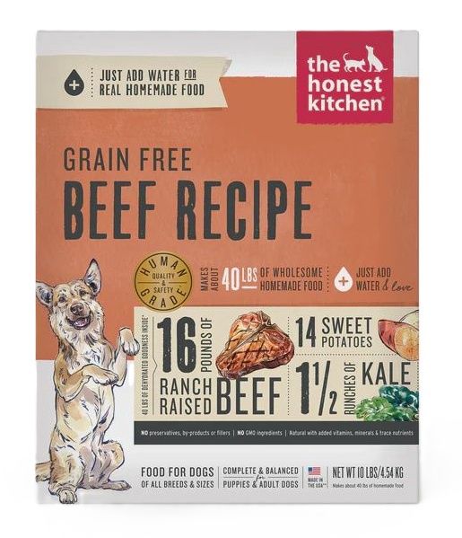 The Honest Kitchen Grain Free Beef Recipe 10lb