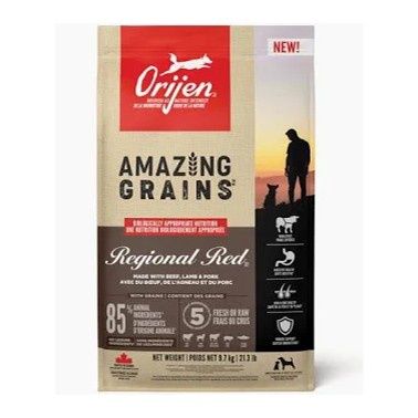 ORIJEN High Protein Amazing Grains Regional Red Dry Dog Food 9.7kg