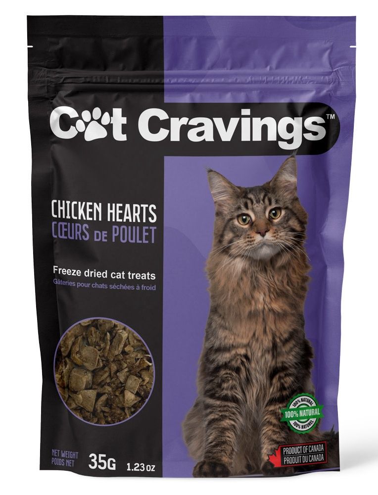 Cat Cravings Freeze Dried Chicken Hearts 35g