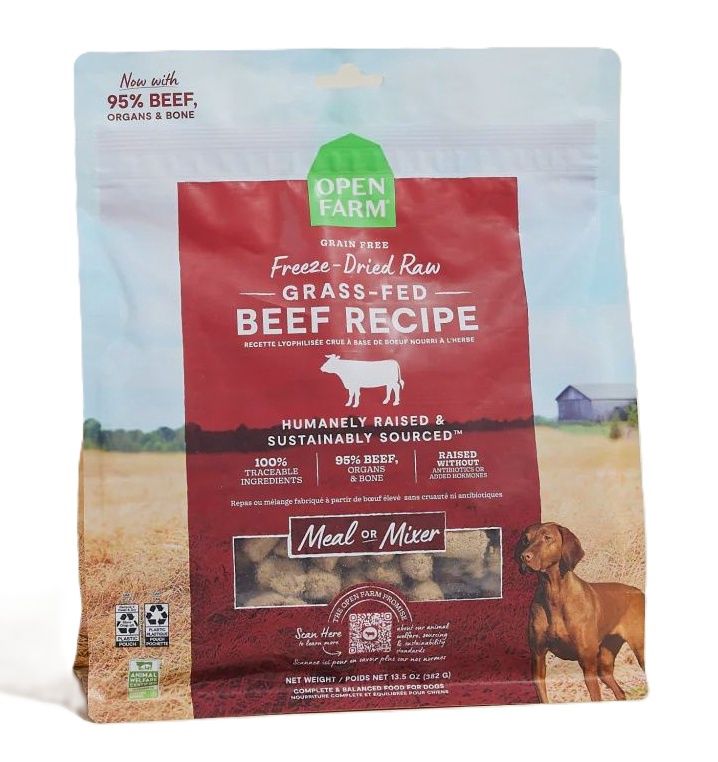 OPEN FARM Freeze Dried Grass Fed Beef Morsels 13.5oz